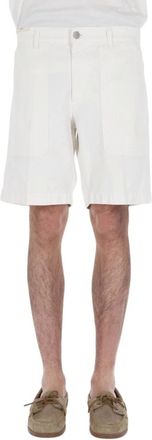 Pantaloni Torino Casual Shorts, male, White, Size: W36 Bermuda Hip-Hop