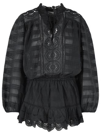 Isabel Marant Schwarzes Baumwollkleid Preya von Isabel Marant Etoile