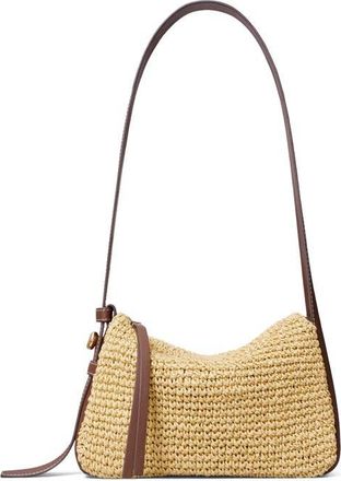Tory Burch Small Romy Straw Shoulder Bag in Natural at Nordstrom