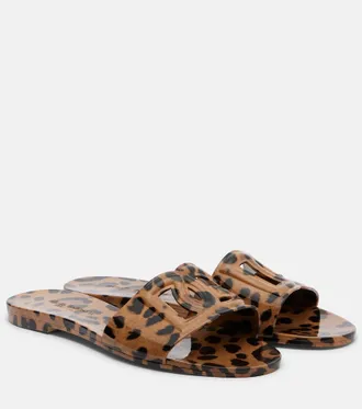 Dolce & Gabbana Sandali DG con stampa leopardata