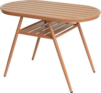 Vente-Unique Comedor de jard&iacute;n de aluminio: Mesa y 2 sillones - Cobrizo - ADEA de MYLIA