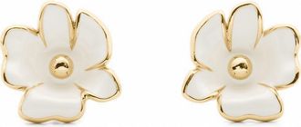 Kate Spade New York flower stud earrings in White at Nordstrom