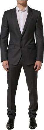 Dolce & Gabbana Martini Slim Fit 2Piece Suit - Heren - Business pakken - Grijs - M - Wol - Kostuums