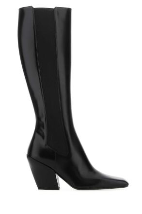 Prada Black Leather Boots