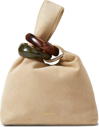 Veronica Beard Suede Swing Top Handle Bag in Stone Khaki at Nordstrom