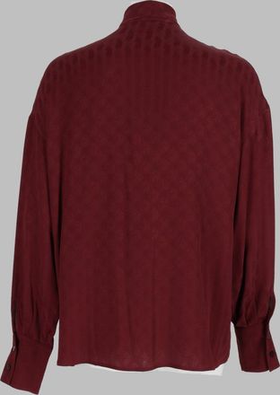 Etro Paisley Silk-Acetate Shirt - Bordeaux