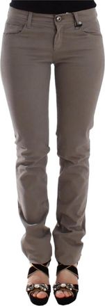Ermanno Scervino Chique Taupe Skinny Jeans - Dames - Slim Fit Broeken - Beige - XS - Katoen - Broeken