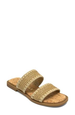Aerosoles Centro Two-Strap Sandal in Natural Raffia Elastic at Nordstrom, Size 5.5