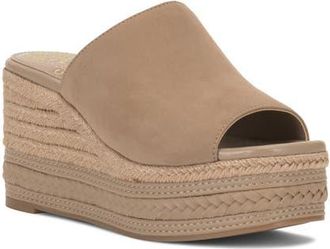 Vince Camuto Lierna Platform Wedge Sandal in Tortilla at Nordstrom, Size 9