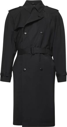 Fendi Heren, Mantels, Zwart, Maat: L Wol