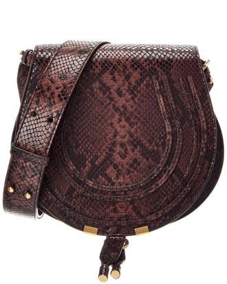 Chlo&eacute; Plisse Leather Shoulder Bag