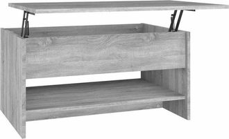 vidaXL Vidaxl - Mesa de centro madera contrachapada gris Sonoma 80x50x40 cm