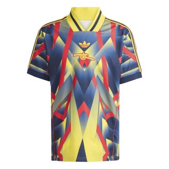 adidas Mens Originals Lifestyle Shirt 25 26 in Yellow/Blue - Size X-Large