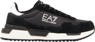 Emporio Armani Vintage Running - Heren - Sneakers - Zwart - 46 EU - Leer - Schoenen