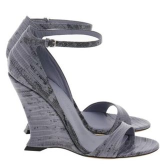 Ferragamo Vidette X5 Leather Wedge Sandals, Size 11 B