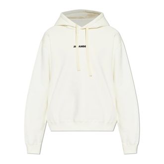 Jil Sander Hoodies, male, Beige, Size: M Hooded Sweatshirt