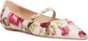 Stuart Weitzman Emilia Mary Jane Flat in Pink Multi at Nordstrom Rack, Size 7.5