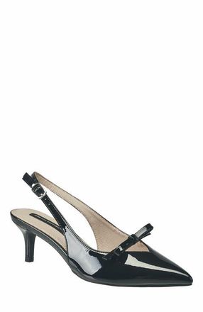 French Connection Quinny Slingback Kitten Heel in Black at Nordstrom, Size 8