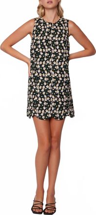 Lost + Wander Chamomile Hills Mini Shift Dress In Black, White
