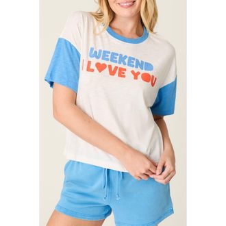 PJ Salvage Washed Away Graphic T-Shirt in Ivory at Nordstrom, Size X-Large