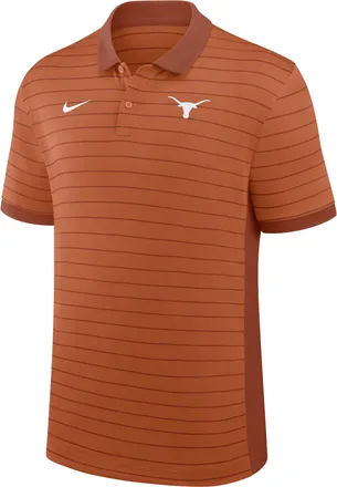 Nike Texas Sideline Victory Stripe Nike Mens Dri-FIT College Polo in Orange | 03BG0DZFTXE-FR1