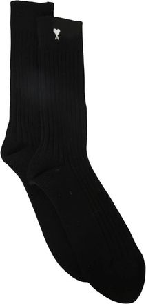 Ami De Coeur Ribbed Sokken (3-pack) - Heren - Sokken - Zwart - 39 EU - Ondergoed