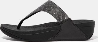 FitFlop Dames Fit Flop Lulu Glitz teensandalen in zwart