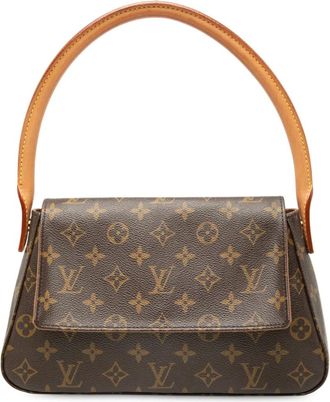 Louis Vuitton 2003 Monogram Mini Looping shoulder bag - women - Fabric/Leather - One Size - Brown