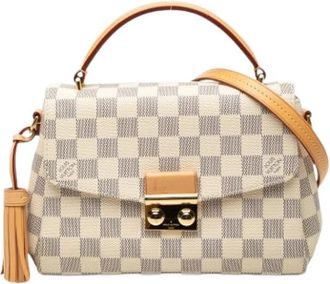 Louis Vuitton Pre-owned Croisette Handbag - Dames - Vintage Handtas - Wit - ONE Size - Leer - Vintage