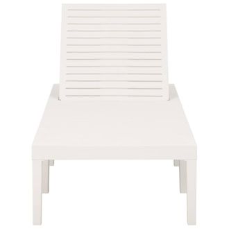 Berkfield Home Sun Lounger Plastic White