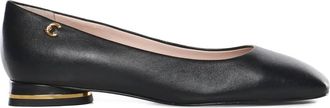 Coccinelle C-Everyday square-toe ballet flats - women - Calf Leather/Lambskin/Rubber - 37 - Black