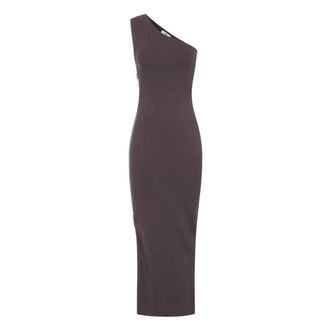 Elisabetta Franchi Red Carpet Knit Dress - Dames - Jurken - Bruin - Maat: XS Viscose