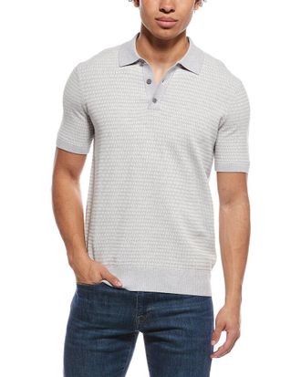 Raffi Mix Stitch Polo Sweater