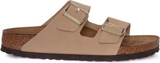 Birkenstock Sliders, female, Beige, Size: 10 US Arizona SFB Narrow Fit
