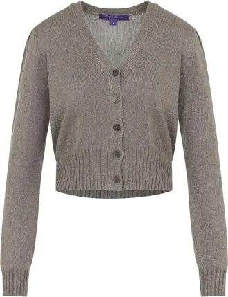 Ralph Lauren Truien & Vesten, Dames, Bruin, XS, Kasjmier, Collection Cardigan
