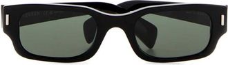Alexander McQueen Black Rectangular Sunglasses