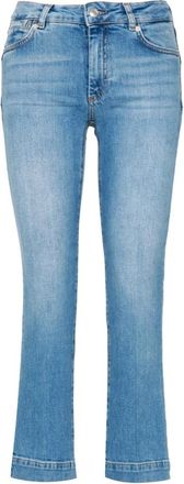 Sportmax Jeans, Dames, Blauw, W27, Katoen, Schermo Jeans