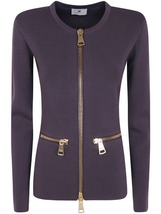 Elisabetta Franchi Sweater Zipper Detail Mk68b66e2 Ev9