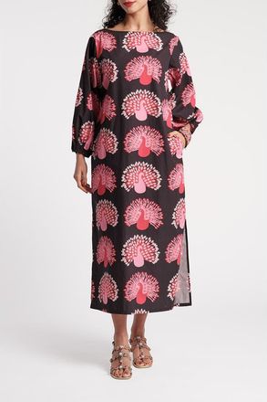 Frances Valentine Minnow Maxi Peacock Dress in Black/multi at Nordstrom, Size X-Large