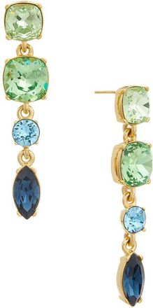 Oscar De La Renta Crystal Four-Drop Earrings