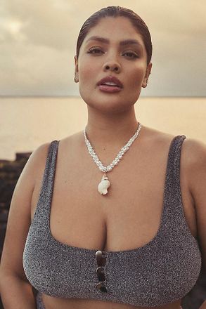 Andie Swim Swim Lipari Glitter Bikini Top