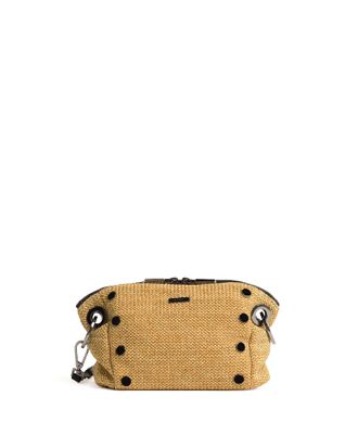 Hammitt Hammitt Daniel Crossbody Clutch Chaparral Raffia Gunmetal Sml