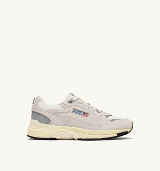 Autry SNEAKERS HYPERWAY IN MESH E SUEDE BIANCO E ARGENTO