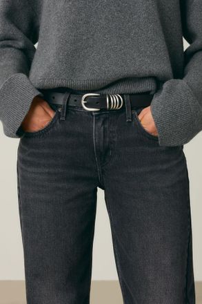 Levi's Cintur&oacute;n Lyla Ring - Mujer - 100 - Negro / Caviar