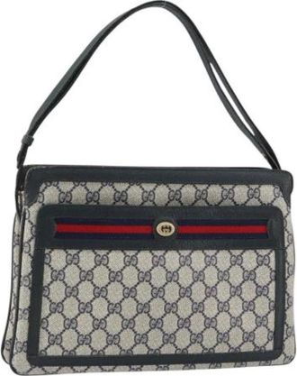 Gucci Pre-owned Shoulder Bags, female, Blue, Size: ONE SIZE Pre-owned Vintage Shoulder Bag