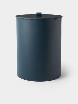 Rabitti 1969 Orvieto Leather Wastepaper Bin