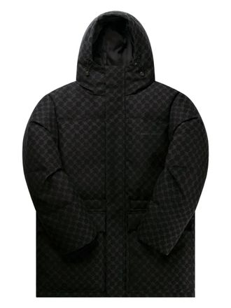 Daily Paper Clothing monogram hooded jacket - men - Cotton/Polyester - S - Black