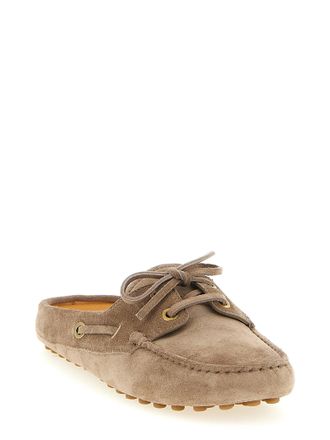 Tod's Womens Beige Calfskin Flats