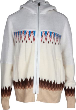 Nike Sacai Nordic Zipped Hoodie in Multicolor Cotton