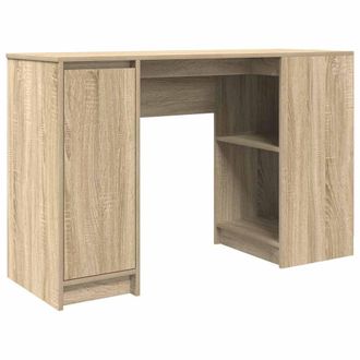Berkfield Home Desk Sonoma Oak 120x42x76 cm Engineered Wood in Light Brown | Size: 120 x 42 x 76 cm